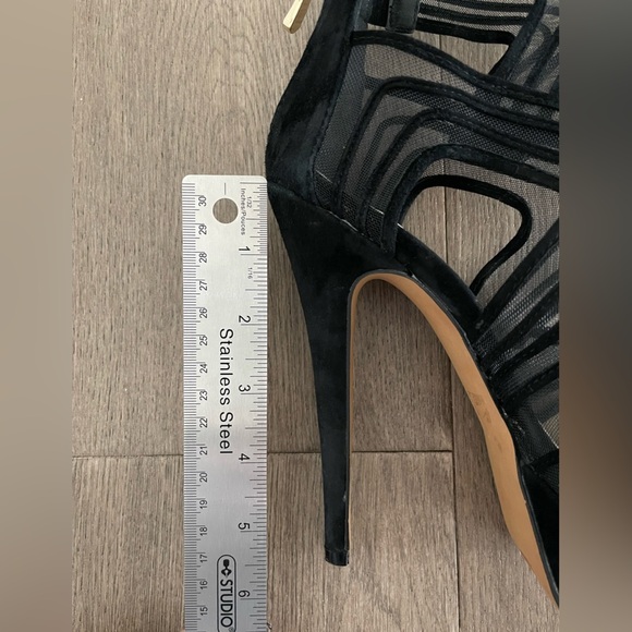 Black Suede & Mesh Platform Heels  from Bebe🖤 - Picture 8 of 11